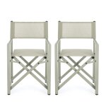 Lot de 2 chaises de metteur en scne pliables d'extrieur