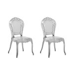 Lot de 2 chaises de salle à manger noir Lot de 2 chaises de salle à manger noir