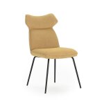 Lot de 2 chaises en tissu avec pieds en mtal noir l47 cm