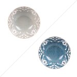 Lot de 2 coupelles 12 cm bleuses en porcelaine Lot de 2 coupelles 12 cm bleuses en porcelaine