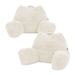 Lot de 2 coussins de soutien en sherpa crme