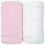 Lot de 2 draps housses jersey 60x120 cm coton bio