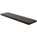Lot de 2 tagres murales 100x25 cm marron weng