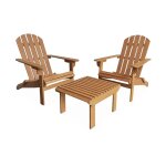 Lot de 2 fauteuils en bois avec un repose - pieds Lot de 2 fauteuils en bois avec un repose - pieds