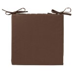 Lot de 2 galettes en coton marron taupe 40x40