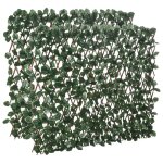 Lot de 2 haies artificielles extensibles lierres osier polyester