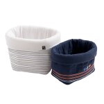 Lot de 2 panires de rangement en double gaze de coton