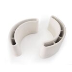 Lot de 2 pots � crayons b�ton blanc