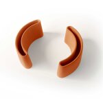 Lot de 2 pots  crayons en bton terracotta