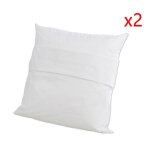 Lot de 2 prot�ge oreillers absorbants - molleton de coton bio 60x60 cm