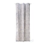 Lot de 2 rideaux en coton gris 135 x 260 cm
