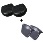 Lot de 2 siges et 2 appuis - ttes noir pour spa