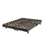 Lot de 2 sommiers relaxation lectrique avec matelas, noir, 80x200 cm