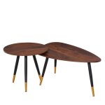 Lot de 2 tables basses gigognes style art déco Lot de 2 tables basses gigognes style art déco