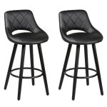 Lot de 2 tabourets noir Lot de 2 tabourets noir