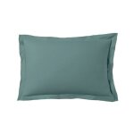 Lot de 2 taies d'oreiller 50x70 cm satin de coton cladon