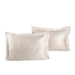 Lot de 2 taies d'oreiller 50x70 cm satin de coton imprim