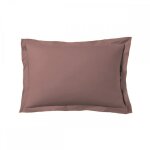 Lot de 2 taies d'oreiller 50x70 cm satin de coton rose