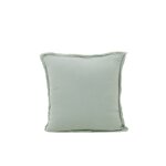 Lot de 2 taies d'oreiller en coton vert 40x40 cm