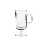 Lot de 2 verres  irish coffee double paroi, transparent, 25 cl