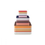 Lot de 3 boites de rangement remember métal multicolore Lot de 3 boites de rangement remember métal multicolore