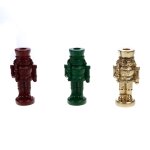 Lot de 3 chandelier casse - noisette multicolores en rsine