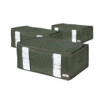 Lot de 3 housses de rangement sous vide ecologik xxl 65 x 45 x h. 27 cm