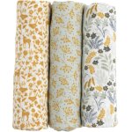 Lot de 3 langes en coton bio promenons - nous