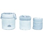 Lot de 3 paniers de toilette lily mint (18 x 21 cm)