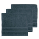 Lot de 3 serviettes invit 600 g / m indigo 30x50 cm