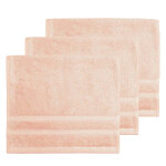 Lot de 3 serviettes invit� 600 g / m� poudre 30x50 cm