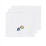 Lot de 3 serviettes invité blanc Lot de 3 serviettes invité blanc
