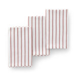 Lot de 3 torchons en coton  rayures carreau 45x70 cm