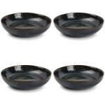 Lot de 4 assiettes creuse bleu en grès 21, 5xh5cm Lot de 4 assiettes creuse bleu en grès 21, 5xh5cm