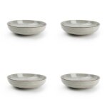 Lot de 4 assiette creuse vert en grès 22xh5, 5cm Lot de 4 assiette creuse vert en grès 22xh5, 5cm