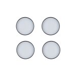 Lot de 4 assiettes à dessert en grès noir d21. 5 Lot de 4 assiettes à dessert en grès noir d21. 5
