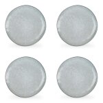 Lot de 4 assiette vert en grès 21cm Lot de 4 assiette vert en grès 21cm