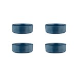 Lot de 4 bols moyens en grs bleu d16. 5