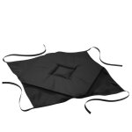 Lot de 4 galettes de chaise  rabat coloris noir