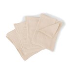 Lot de 4 serviettes de table gaze de coton rose 40x40