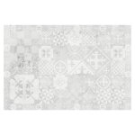 Lot de 4 - set de table en vinyle gris carreaux de ciment 30x45 cm