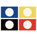 Lot de 4 - set de table en vinyle multicouleur motif design 30x45 cm Lot de 4 - set de table en vinyle multicouleur motif design 30x45 cm