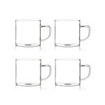 Lot de 4 tasses expresso en verre 12cl Lot de 4 tasses expresso en verre 12cl