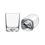 Lot de 4 verres  whisky en cristallin, transparent, 40 cl