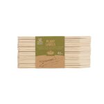 Lot 40 tiquettes bois plantes bouleau