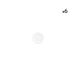 Lot de 6 assiettes blanc en porcelaine 15, 5cm