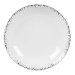 Lot de 6 assiettes creuses boréalis gris 20 cm blanc en porcelaine Lot de 6 assiettes creuses boréalis gris 20 cm blanc en porcelaine