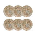 Lot de 6 assiettes creuses en grs 20, 5cm