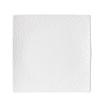 Lot de 6 assiettes  dessert 21 cm blanches en porcelaine