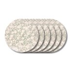 Lot de 6 assiettes  dessert 21 cm vertses en grs